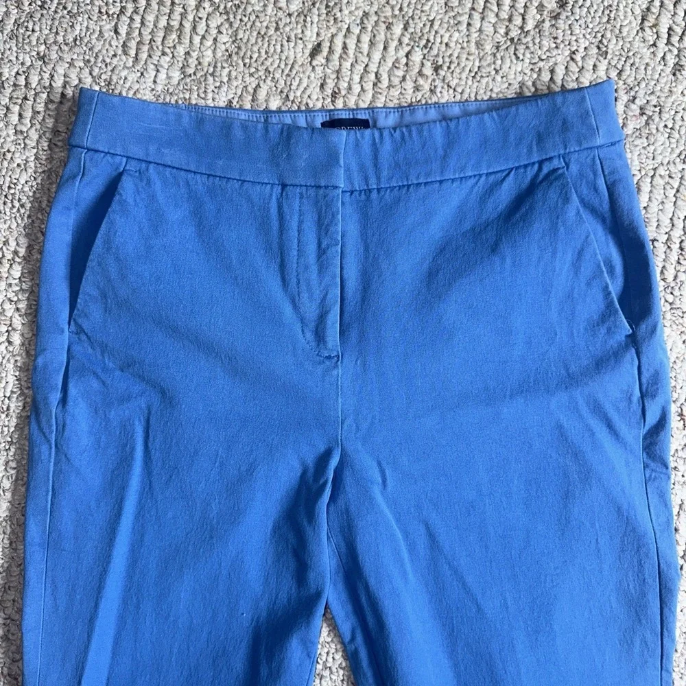 WOMENS J Crew Kelsey Flare Size 6 Blue Flared Out Dressy Cropped Pants SIZE UC - Picture 2 of 4